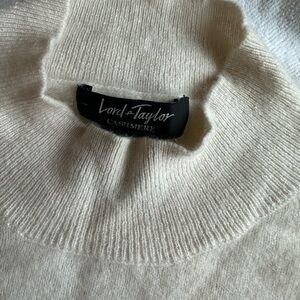 Lord & Taylor Women's Soft Cream Turtleneck Sweater